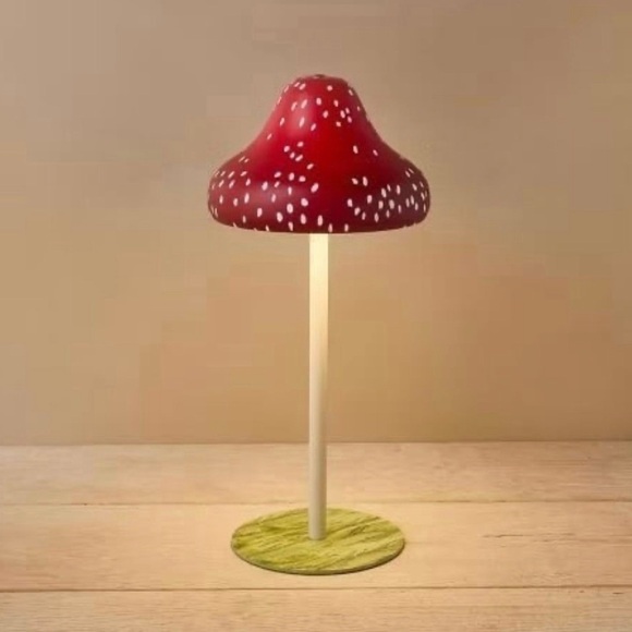 Mushroom Novelty Table Lamp Red John Derian for Target Fall 2024 - Picture 3 of 6